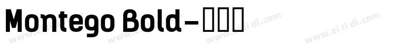 Montego Bold字体转换